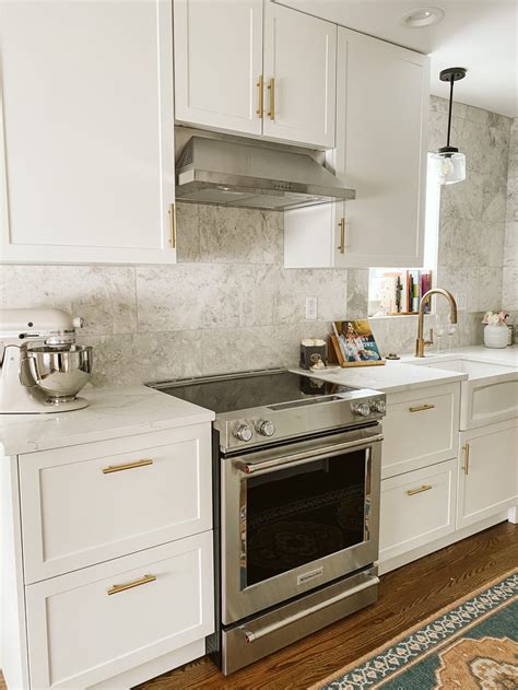 stainless steel kitchen cabinets with gold